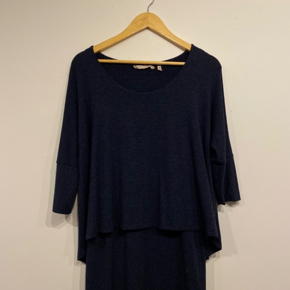 Soft Surroundings Perfect Layer Knee Length Dress in Blue Size XS - Picture 2 of 5